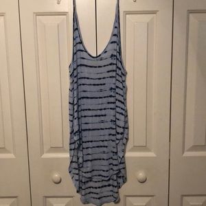 Over-sized Blue tie-die tank!